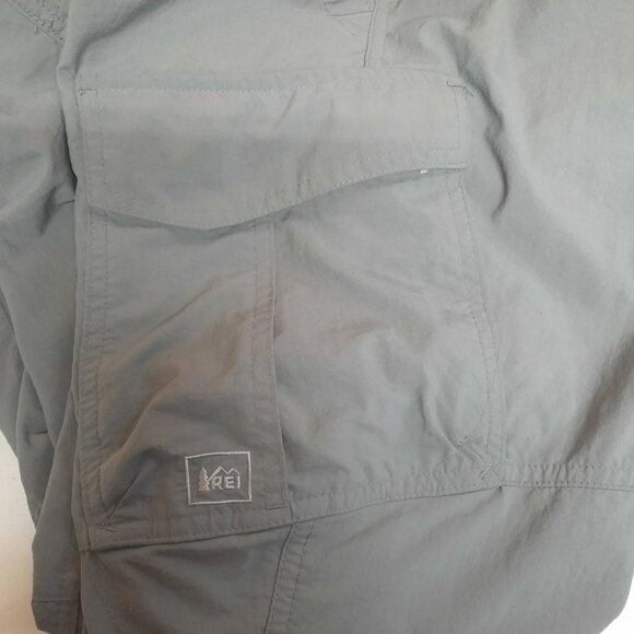 REI Co-op Sahara Men's Cargo Hiking Pants Gray Outdoor Nylon Lightweight Size L - Picture 4 of 8